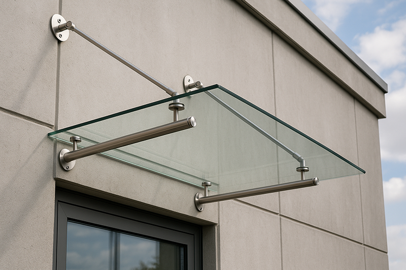 Paslanmaz Camlı Kanopi