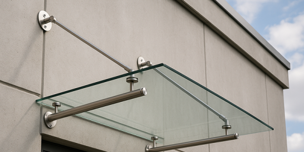 Paslanmaz Camlı Kanopi